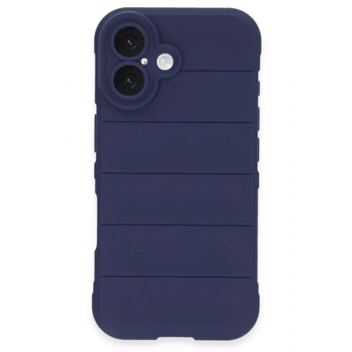 Hubrendy Bez Apple iPhone 16 Plus Kılıf Optimum Silikon - Lacivert
