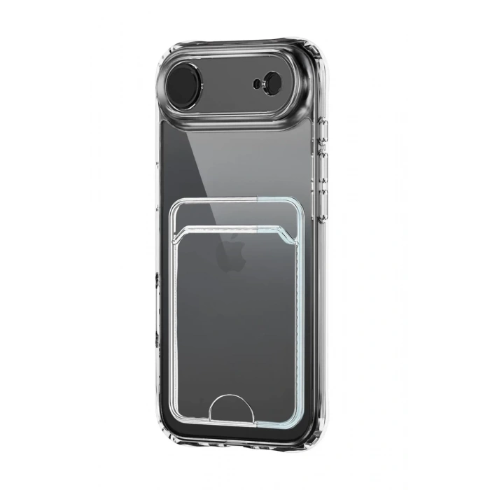 Hubrendy Bez Apple iPhone 17 Air Kart Şeffaf Silikon - Şeffaf