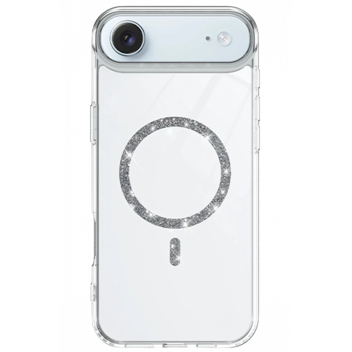 Hubrendy Bez Apple iPhone 17 Air Live Diamond Magsafe Kapak - Şeffaf