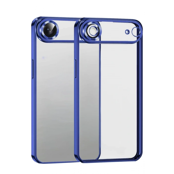 Hubrendy Bez Apple iPhone 17 Air Lensli Silikon - Lacivert