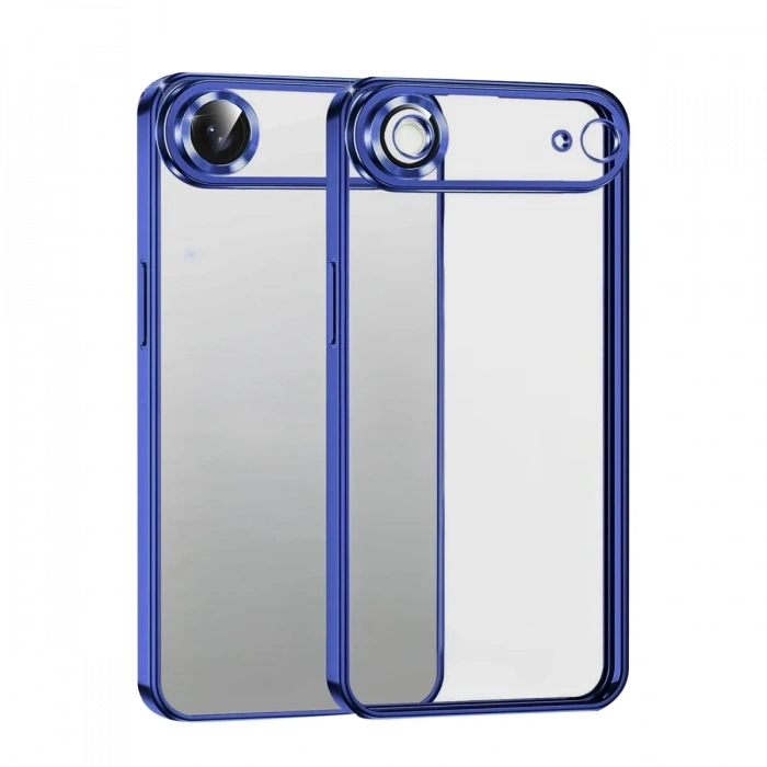 Hubrendy Bez Apple iPhone 17 Air Lensli Silikon - Lacivert