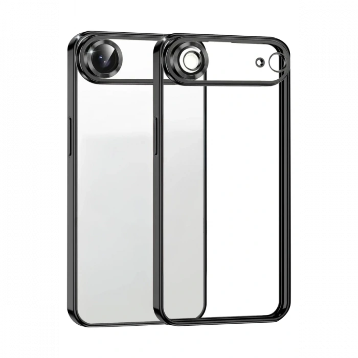 Hubrendy Bez Apple iPhone 17 Air Lensli Silikon - Siyah