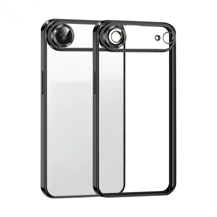 Hubrendy Bez Apple iPhone 17 Air Lensli Silikon - Siyah