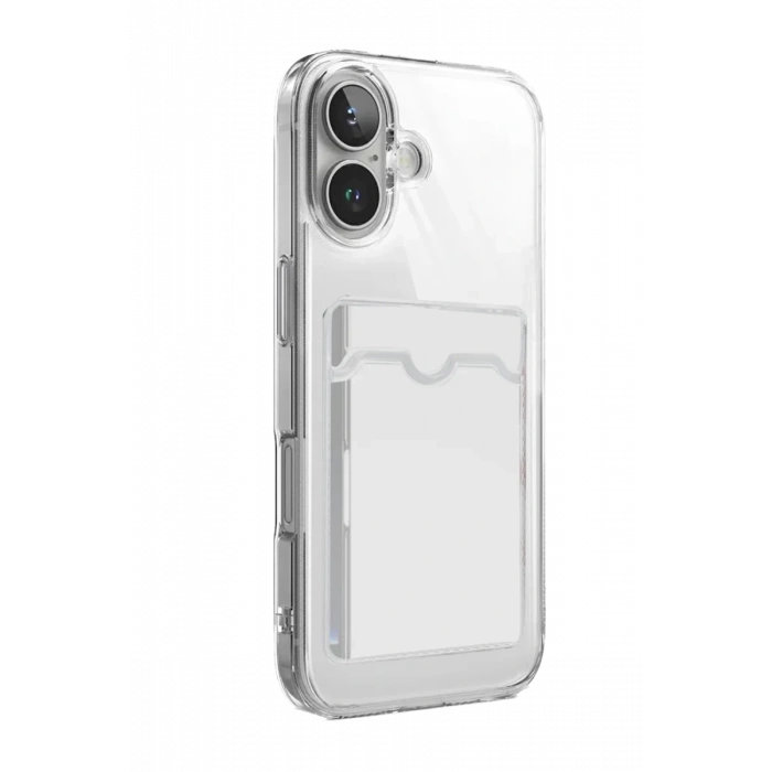 Hubrendy Bez Apple iPhone 17 Kart Şeffaf Silikon - Şeffaf