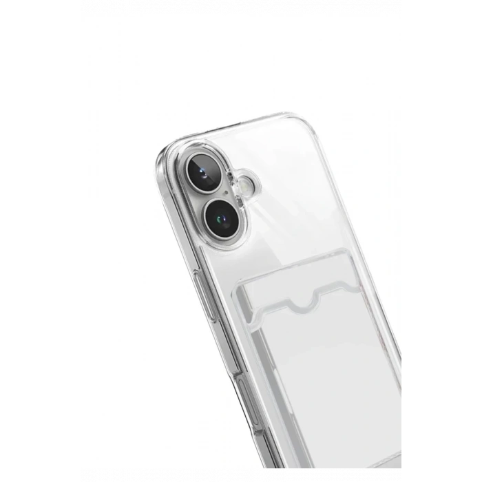 Hubrendy Bez Apple iPhone 17 Kart Şeffaf Silikon - Şeffaf