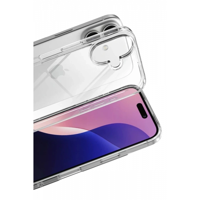 Hubrendy Bez Apple iPhone 17 Lüx Şeffaf Silikon - Şeffaf