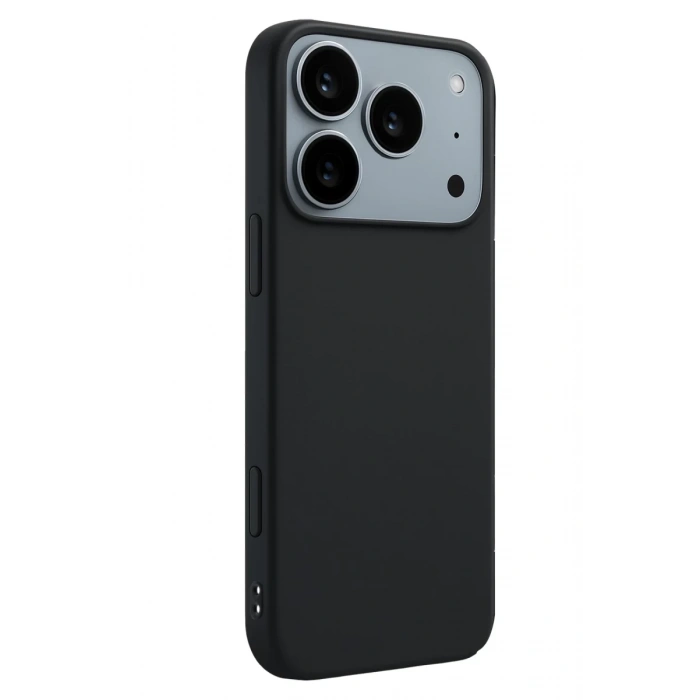 Hubrendy Bez Apple iPhone 17 Pro First Silikon - Siyah
