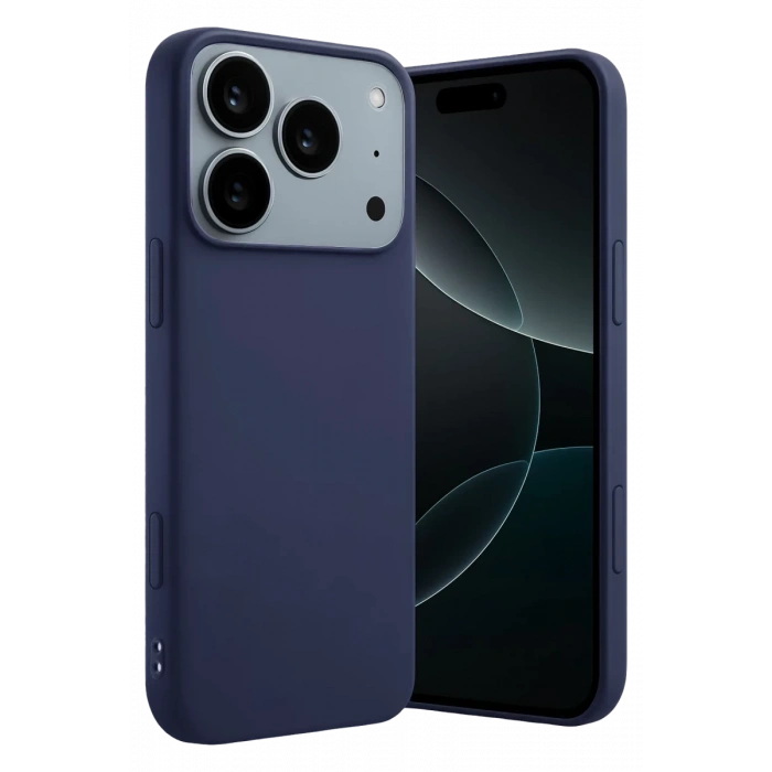 Hubrendy Bez Apple iPhone 17 Pro Max First Silikon - Lacivert