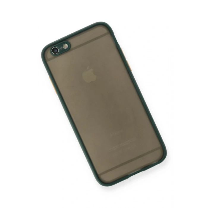Hubrendy Bez Apple iPhone 6 Kılıf Montreal Silikon Kapak - Yeşil