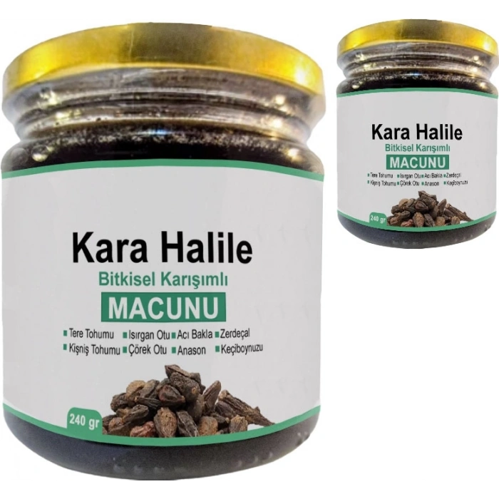 Hubrendy Bez Kara Halile 2 Adet Bitkisel Karışımlı Macun 240 gr