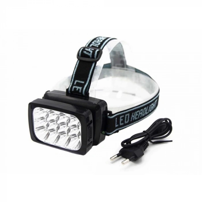 Hubrendy Kargo 12 Ledli Güçlü Şarjlı Kafa Lambası  -064