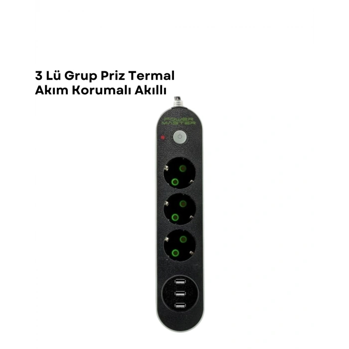 Hubrendy Kargo 3 Usb Portlu Üçlü Priz Cxe103