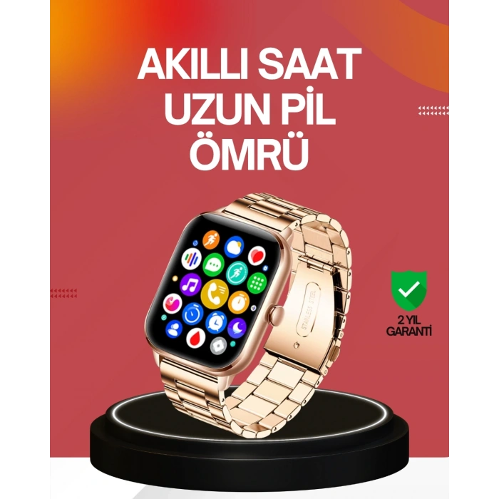 Hubrendy Kargo 41 Mm Kavisli Kasa Akıllı Saat Ios Ve Android Uyumlu