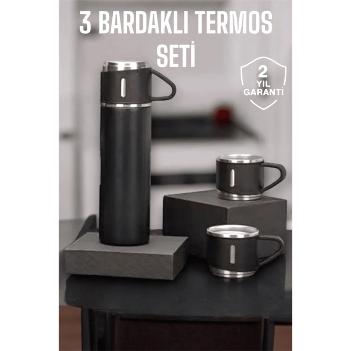 Hubrendy Kargo 500 Ml Kapasiteli Taşınabilir Basınçlı Termos Seti Günlük Kullanım İçin İdeal