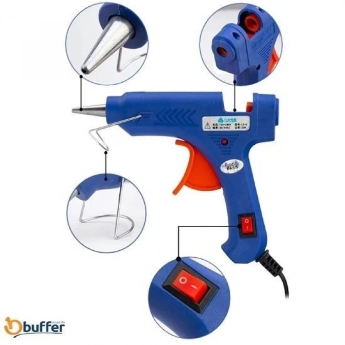 Hubrendy Kargo 60w Silikon Mum Tabancası Büyük