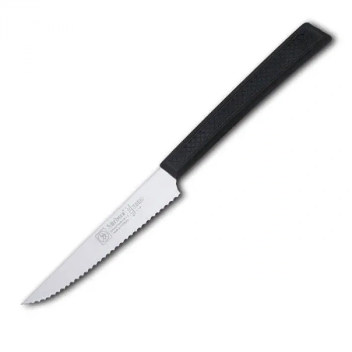 Hubrendy Kargo 61107 - Sürmene Lazerli Tırtıklı Biftek / Steak Bıçağı 12 Cm