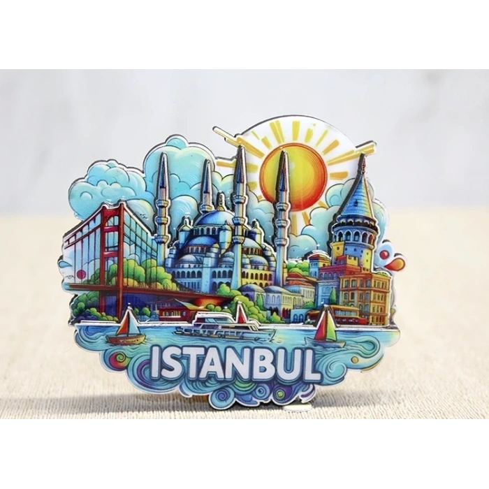 Hubrendy Kargo Ahşap İstanbul Temalı Magnet Alk4600