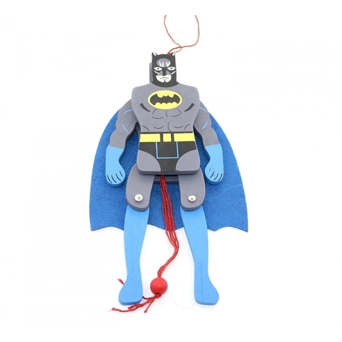 Hubrendy Kargo Ahşap Salanan Batman Figürü Alk1193