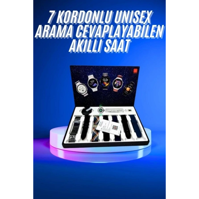 Hubrendy Kargo Akıllı Saat Çoklu Kordon Seçenekli Dokunmatik Ekran Nabız Sensörlü