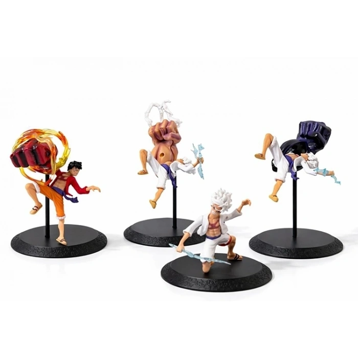 Hubrendy Kargo Anime One Piece Luffy Figürü 4lü Set  Alk5275