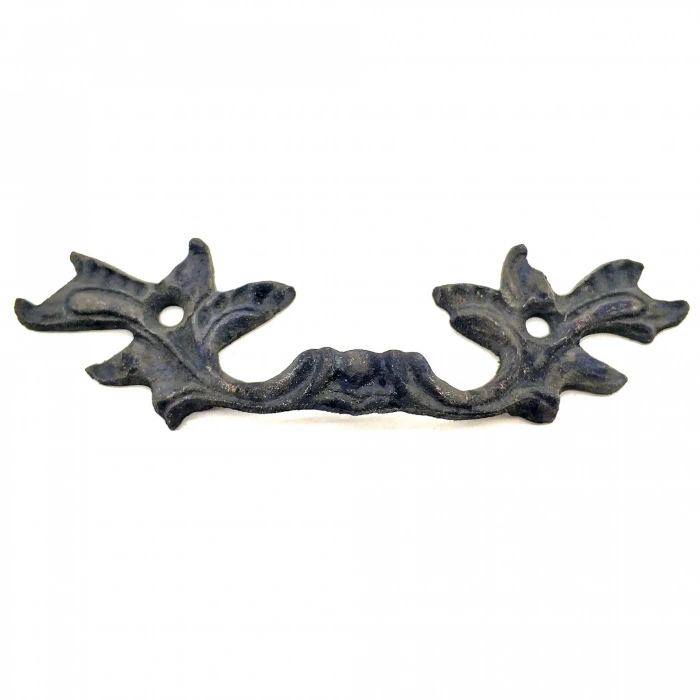Hubrendy Kargo Antika Tarz Dekoratif Pirinç Çiçek Kapı Kulbu - 30x110 Mm, Oksit