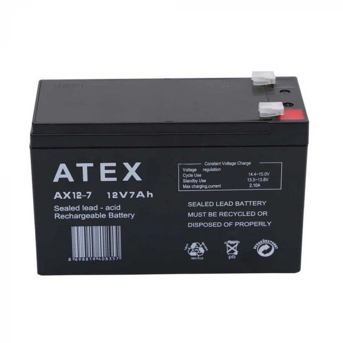 Hubrendy Kargo Atex Ax12-7 12v 7ah Akü