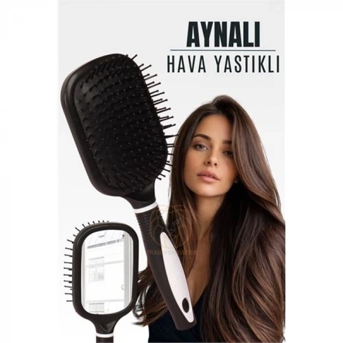 Hubrendy Kargo Aynalı Tarak Hava Yastıklı Ergonomik Tarak