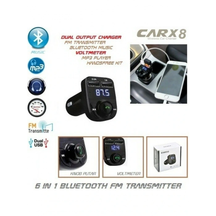 Hubrendy Kargo Bluetooth Fm Transmitter Car X8
