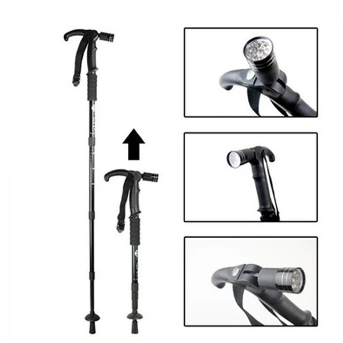 Hubrendy Kargo Boya Göre Ayarlı Işıklı Yürüyüş Bastonu  Wt-002