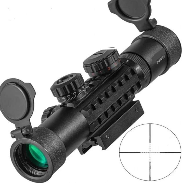 Hubrendy Kargo C3-9x26eg   Raylı Çift Işıklı  Dürbünü  11mm/22mm