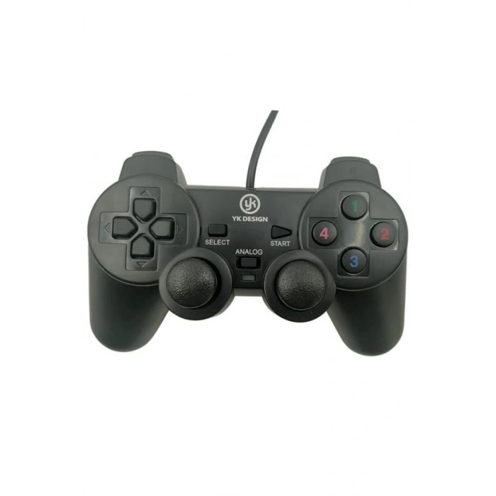 Hubrendy Kargo Çift Titreşimli Usb Kablolu Oyun Kolu Pc Uyumlu Vibration Gamepad
