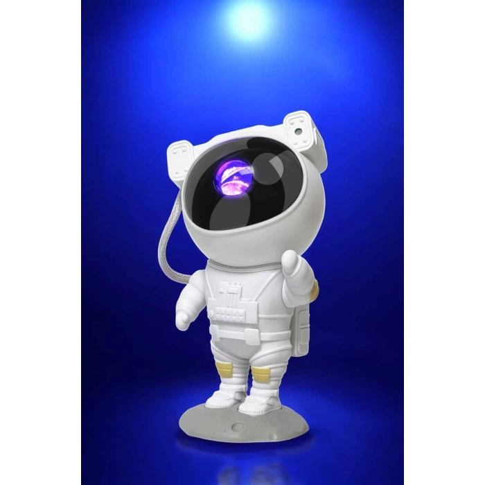 Hubrendy Kargo Çocuklara Özel Projeksiyon Astronot Lamba Speaker Sevimli