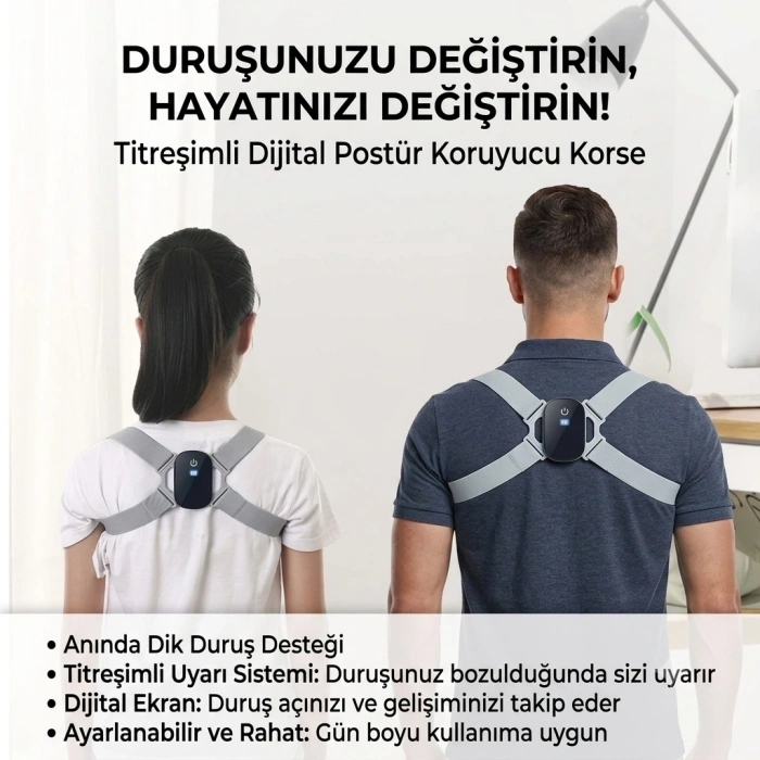 Hubrendy Kargo Dijital Ekran Titreşimli Dik Durma Korsesi