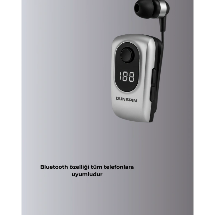 Hubrendy Kargo Dsf 220 Kablosuz Klipsli Bluetooth Kulaklık