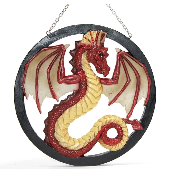 Hubrendy Kargo Duvara Asmalı Polyester Dragon Pano Alk2345