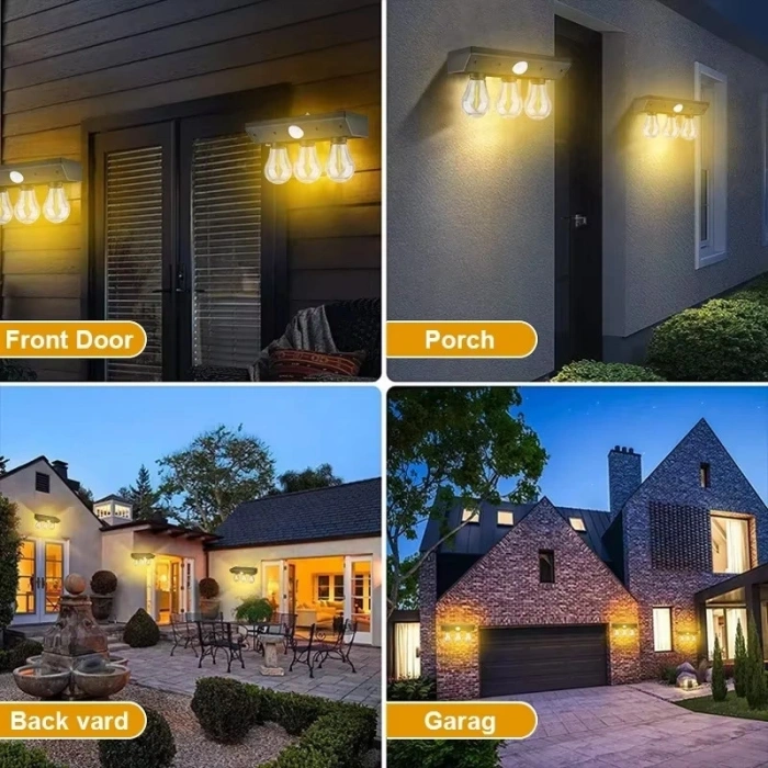 Hubrendy Kargo Fithome Yt-819 3 Watt Suya Dayanıklı Hareket Sensörlü Solar Led Lamba