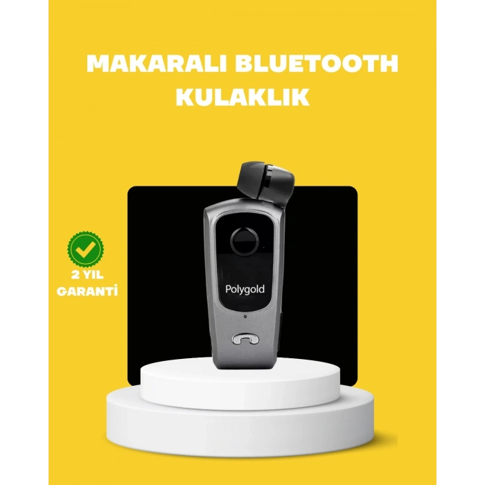 Hubrendy Kargo Geri Çekilebilir Kablolu Bluetooth İş Kulaklığı