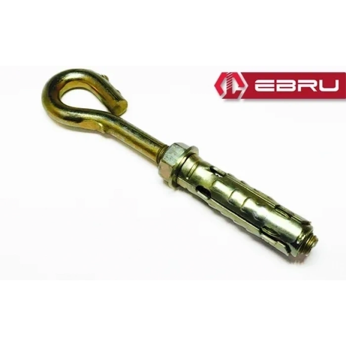 Hubrendy Kargo Gömlekli Kancalı Kapalı Çelik Dübel M8 - 5 Adet