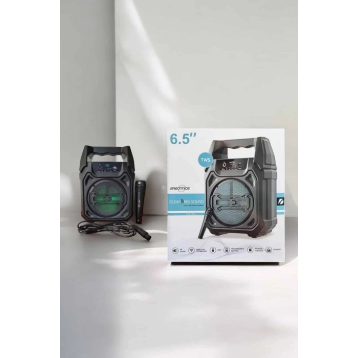 Hubrendy Kargo Güçlü Ve Şarj Edilebilir Bluetooth Hoparlör 6.5 İnç