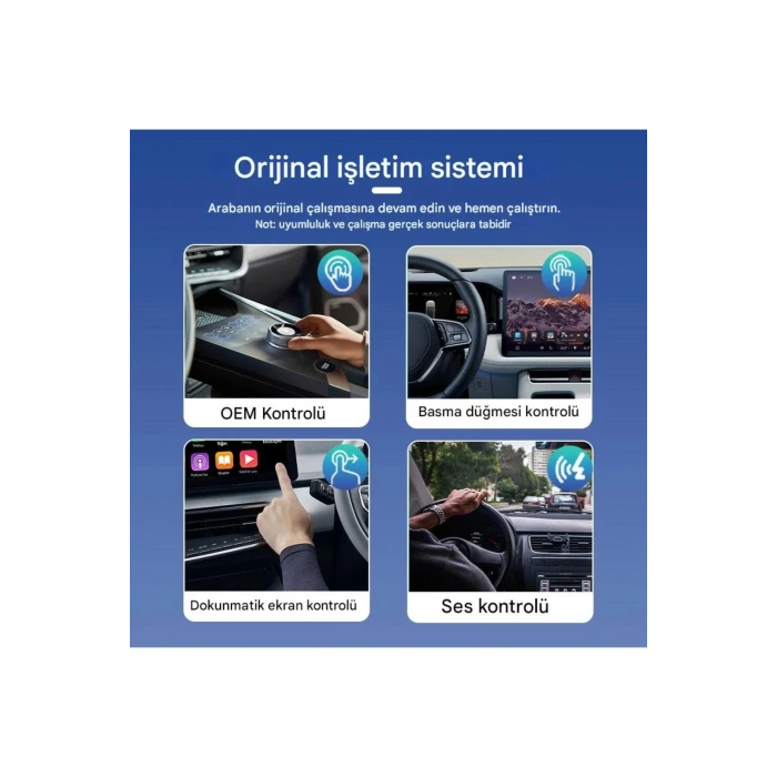 Hubrendy Kargo Kablosuz Android Auto/car Play Usb Dongle Cihazı