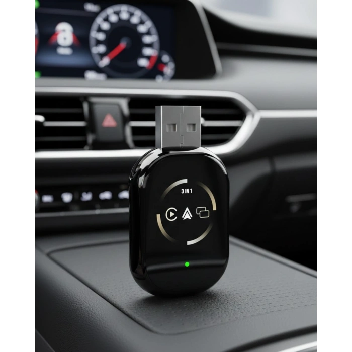 Hubrendy Kargo Kablosuz Carplay Android Auto Adaptörü Otomatik Eşleşme
