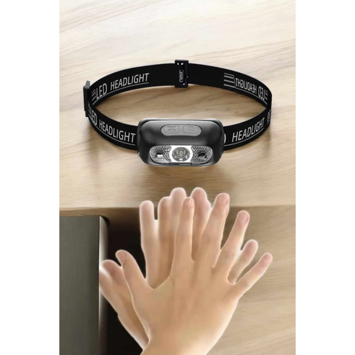 Hubrendy Kargo Kafa Lambası Kamp Lambası Led Işık Şarjlı Ayarlanabilir