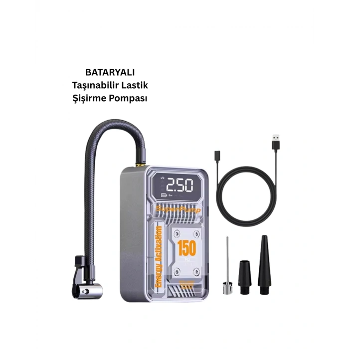 Hubrendy Kargo Mc6619 Araç Lastik Pompası