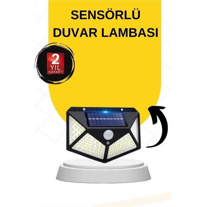 Hubrendy Kargo Sensörlü Güneş Enerjili Duvar Lambası
