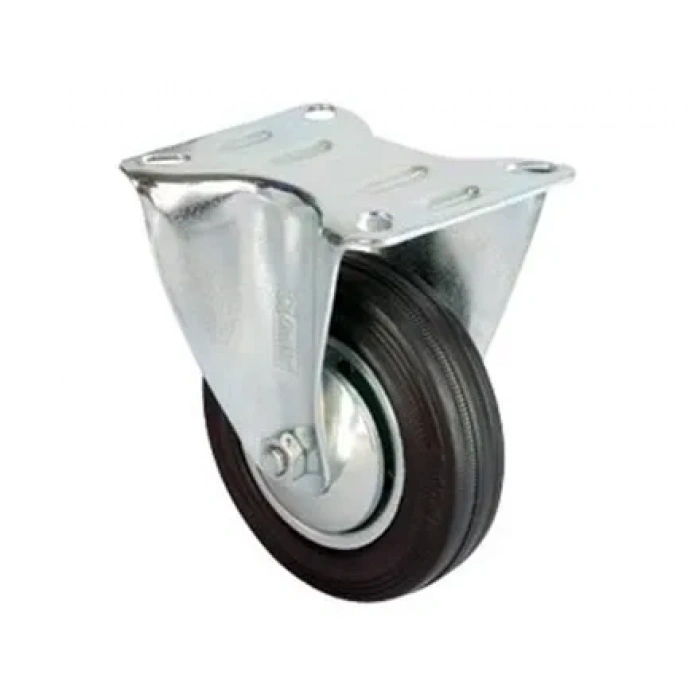 Hubrendy Kargo Servis Tekeri - Tablalı Siyah Sabit - Çap 80 Mm