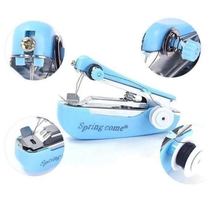 Hubrendy Kargo Spring Come Mini Kolay Seyehat Ve Ev Tipi El Dikiş Dikme Makinası