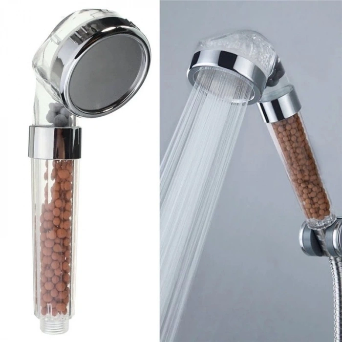 Hubrendy Kargo Su Arıtmalı Duş Başlığı Tasarruflu Boncuklu Banyo Duş Başlığı