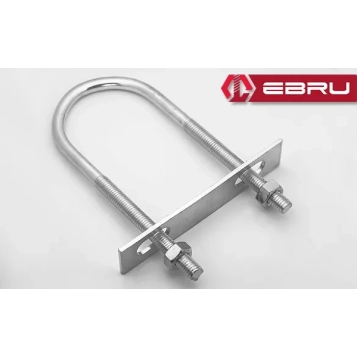 Hubrendy Kargo U Civata, Karşılık Demiri + Somunlu - M10x60 - 2 Set