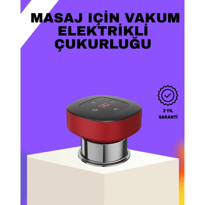 Hubrendy Kargo Vakumlu Masaj Aleti Çok Kademeli Emme Isıtmalı Ev Tipi Terapi