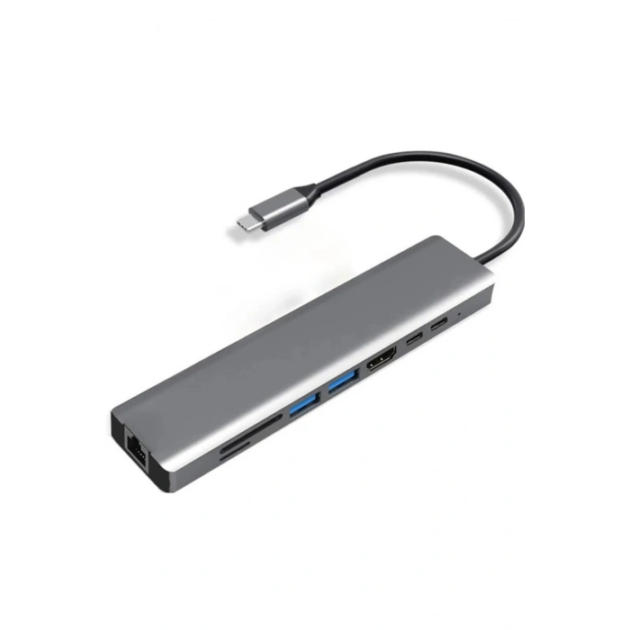 Hubrendy Kargo Vothoon Type-c To Hdtv Multifunction Adapter 8 Port Kablo